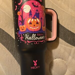 Pink Halloween Insulated Travel Tumbler